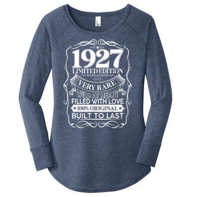 Vintage Retro 1927 Birthday Limited Edition Living Legend Built To Last Women's Perfect Tri Tunic Long Sleeve Shirt