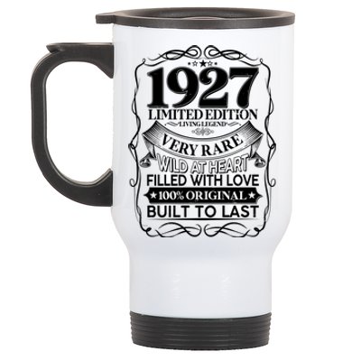 Vintage Retro 1927 Birthday Limited Edition Living Legend Built To Last Stainless Steel Travel Mug