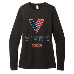 Vivek Ramaswamy 2024 Presidential Campaign Womens CVC Long Sleeve Shirt