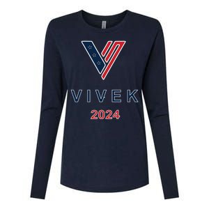 Vivek Ramaswamy 2024 Presidential Campaign Womens Cotton Relaxed Long Sleeve T-Shirt