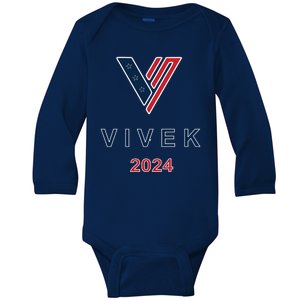 Vivek Ramaswamy 2024 Presidential Campaign Baby Long Sleeve Bodysuit