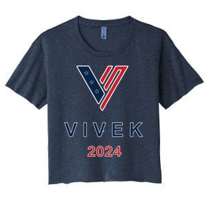 Vivek Ramaswamy 2024 Presidential Campaign Women's Crop Top Tee