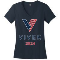 Vivek Ramaswamy 2024 Presidential Campaign Women's V-Neck T-Shirt