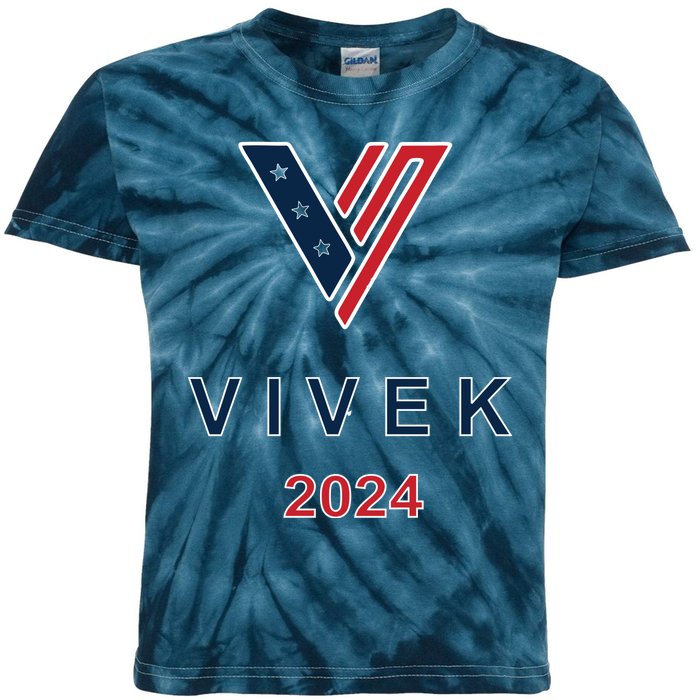 Vivek Ramaswamy 2024 Presidential Campaign Kids Tie-Dye T-Shirt