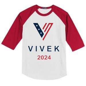 Vivek Ramaswamy 2024 Presidential Campaign Kids Colorblock Raglan Jersey