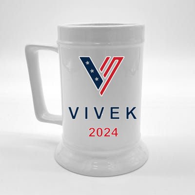 Vivek Ramaswamy 2024 Presidential Campaign Beer Stein