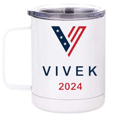 Vivek Ramaswamy 2024 Presidential Campaign 12 oz Stainless Steel Tumbler Cup