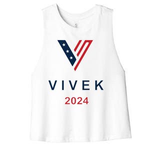 Vivek Ramaswamy 2024 Presidential Campaign Women's Racerback Cropped Tank