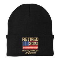 Vintage Retired 2025 Not My Problem Anymore American Flag Beanie