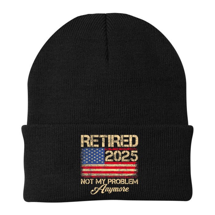 Vintage Retired 2025 Not My Problem Anymore American Flag Beanie