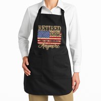 Vintage Retired 2025 Not My Problem Anymore American Flag Apron