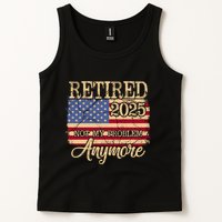 Vintage Retired 2025 Not My Problem Anymore American Flag Tank Top