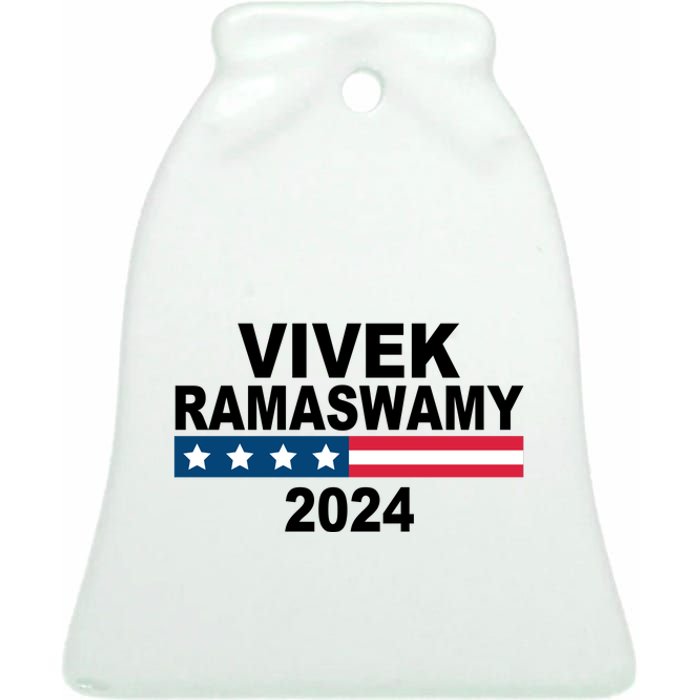 Vivek Ramaswamy 2024 Election Ceramic Bell Ornament