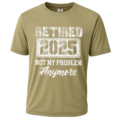 Vintage Retired 2025 Not My Problem Anymore Dad Performance Shirt