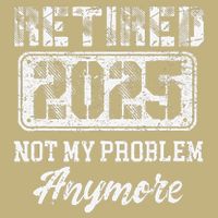 Vintage Retired 2025 Not My Problem Anymore Dad Hoodie