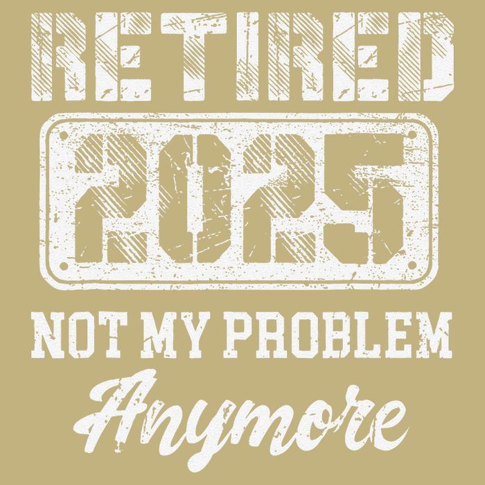 Vintage Retired 2025 Not My Problem Anymore Dad Hoodie