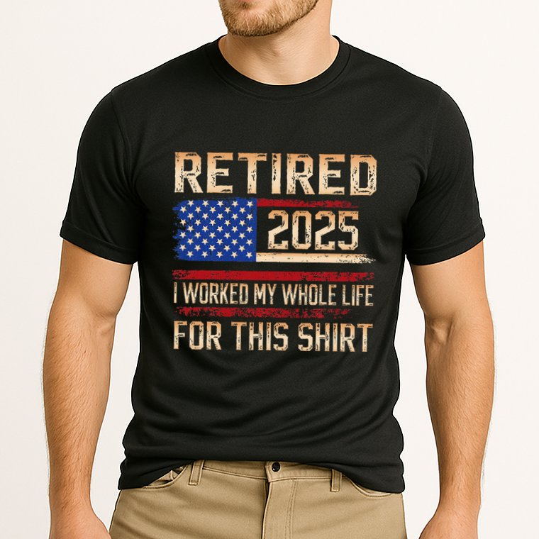 Vintage Retired 2025 Retirement American Flag Not My Problem Gifts Cooling Performance Crew T-Shirt