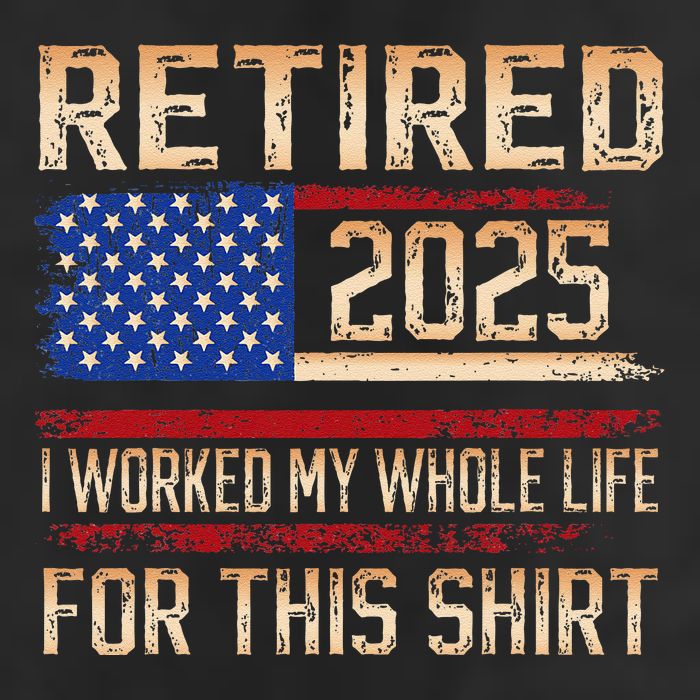 Vintage Retired 2025 Retirement American Flag Not My Problem Gifts Hat