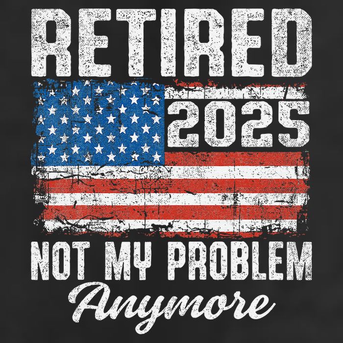 Vintage Retired 2025 Not My Problem Anymore American Flag Hat