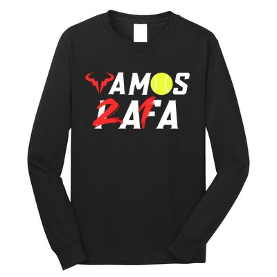 Vamos Rafa 21 Rafael Nadal Tennis Lover Long Sleeve Shirt