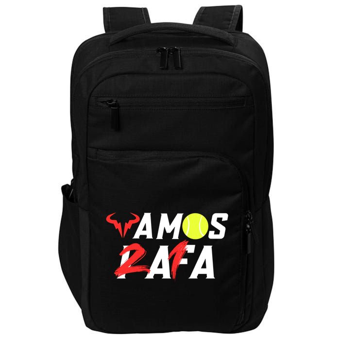 Vamos Rafa 21 Rafael Nadal Tennis Lover Impact Tech Backpack