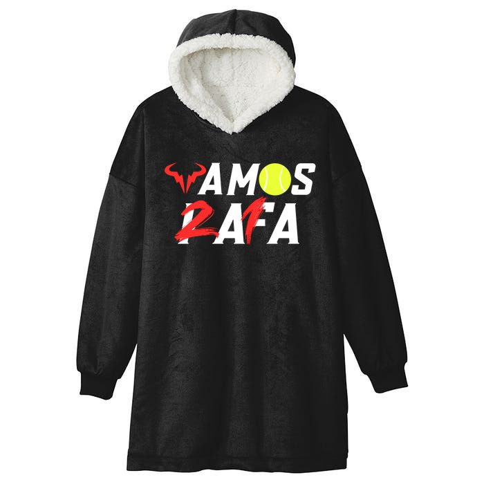 Vamos Rafa 21 Rafael Nadal Tennis Lover Hooded Wearable Blanket