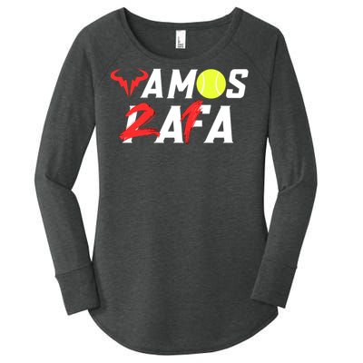 Vamos Rafa 21 Rafael Nadal Tennis Lover Women's Perfect Tri Tunic Long Sleeve Shirt