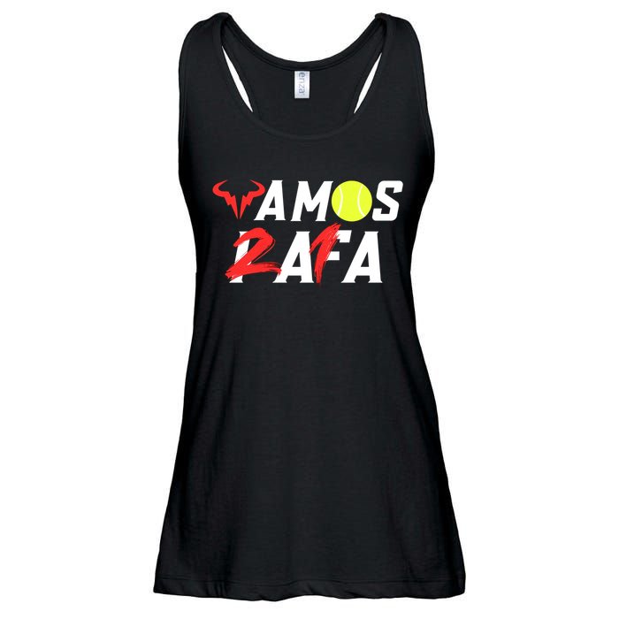 Vamos Rafa 21 Rafael Nadal Tennis Lover Ladies Essential Flowy Tank