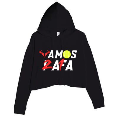 Vamos Rafa 21 Rafael Nadal Tennis Lover Crop Fleece Hoodie