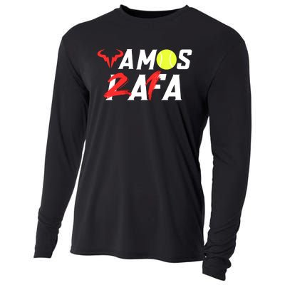 Vamos Rafa 21 Rafael Nadal Tennis Lover Cooling Performance Long Sleeve Crew