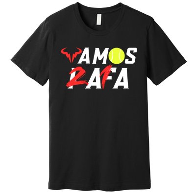 Vamos Rafa 21 Rafael Nadal Tennis Lover Premium T-Shirt