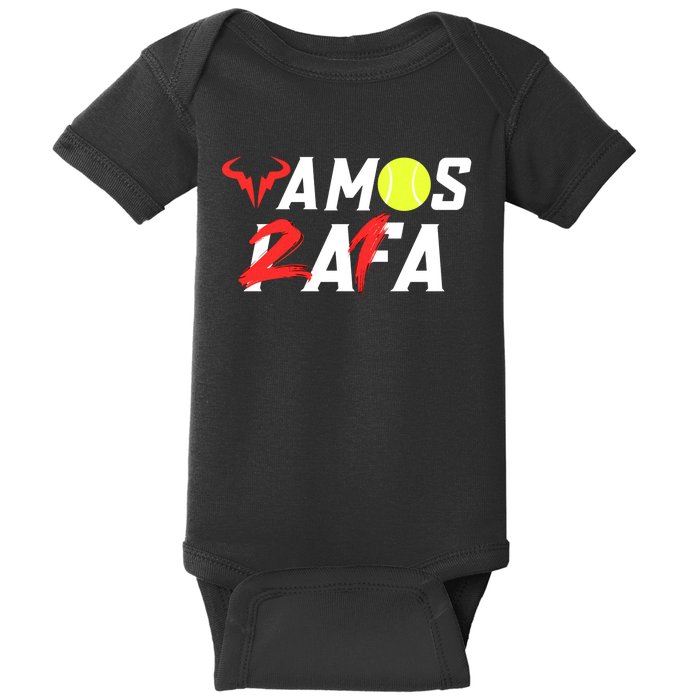 Vamos Rafa 21 Rafael Nadal Tennis Lover Baby Bodysuit