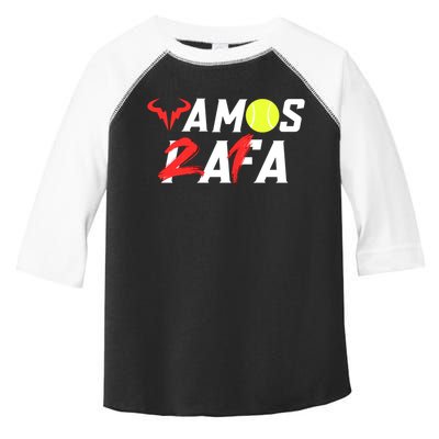 Vamos Rafa 21 Rafael Nadal Tennis Lover Toddler Fine Jersey T-Shirt