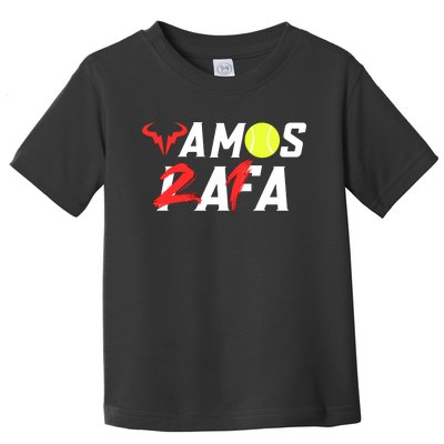 Vamos Rafa 21 Rafael Nadal Tennis Lover Toddler T-Shirt