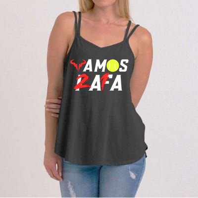 Vamos Rafa 21 Rafael Nadal Tennis Lover Women's Strappy Tank