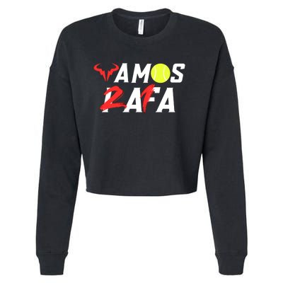 Vamos Rafa 21 Rafael Nadal Tennis Lover Cropped Pullover Crew