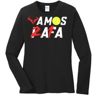 Vamos Rafa 21 Rafael Nadal Tennis Lover Ladies Long Sleeve Shirt