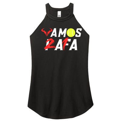 Vamos Rafa 21 Rafael Nadal Tennis Lover Women's Perfect Tri Rocker Tank