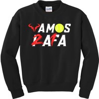 Vamos Rafa 21 Rafael Nadal Tennis Lover Kids Sweatshirt