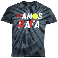 Vamos Rafa 21 Rafael Nadal Tennis Lover Kids Tie-Dye T-Shirt