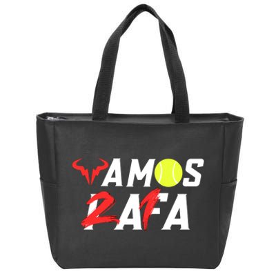 Vamos Rafa 21 Rafael Nadal Tennis Lover Zip Tote Bag