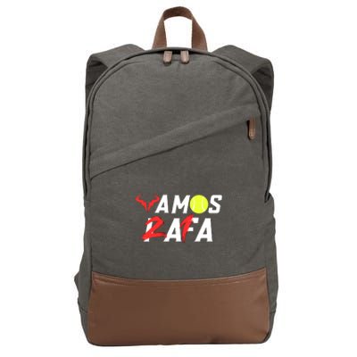 Vamos Rafa 21 Rafael Nadal Tennis Lover Cotton Canvas Backpack