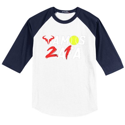 Vamos Rafa 21 Rafael Nadal Tennis Lover Baseball Sleeve Shirt