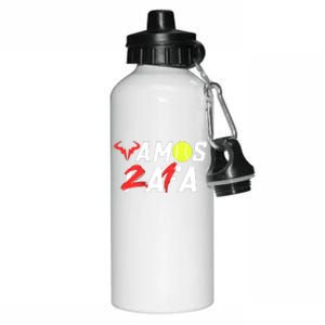 Vamos Rafa 21 Rafael Nadal Tennis Lover Aluminum Water Bottle