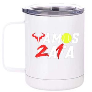 Vamos Rafa 21 Rafael Nadal Tennis Lover 12 oz Stainless Steel Tumbler Cup