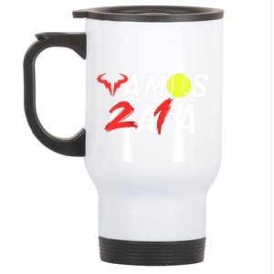 Vamos Rafa 21 Rafael Nadal Tennis Lover Stainless Steel Travel Mug