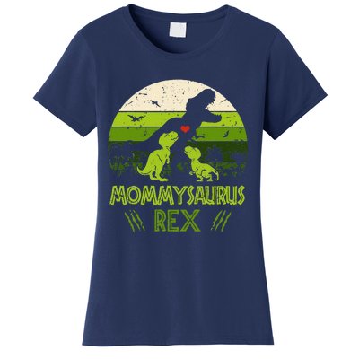 Vintage Retro 2 Mommysaurus Dinosaur Lover Gift Women's T-Shirt