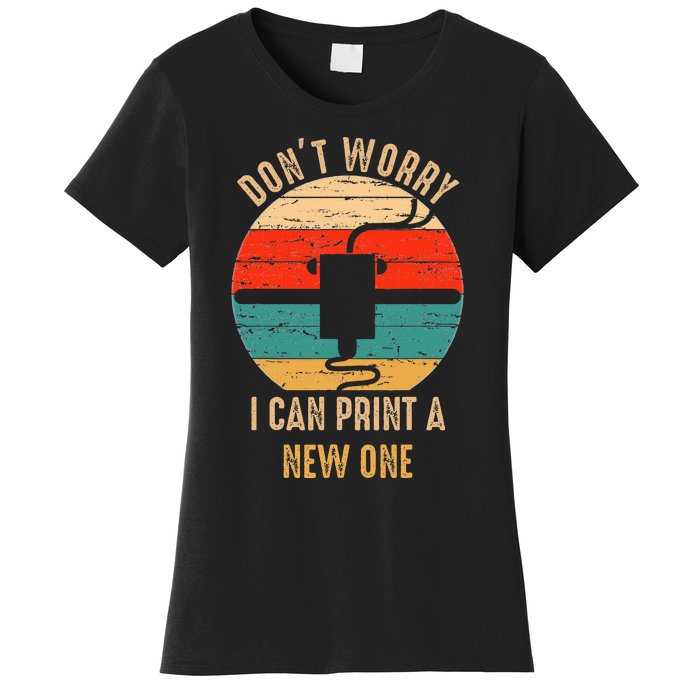 Vintage Retro 3D Printer Gift idea for Geeks  Women's T-Shirt