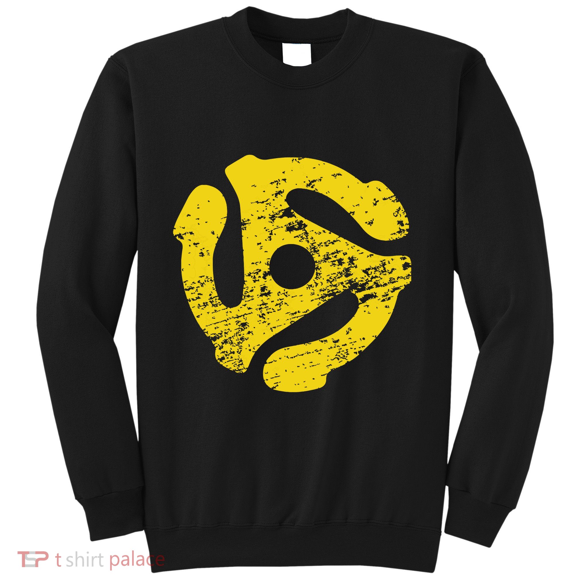 Vinyl Record 45 Rpm Spindle Adapter T Sweatshirt