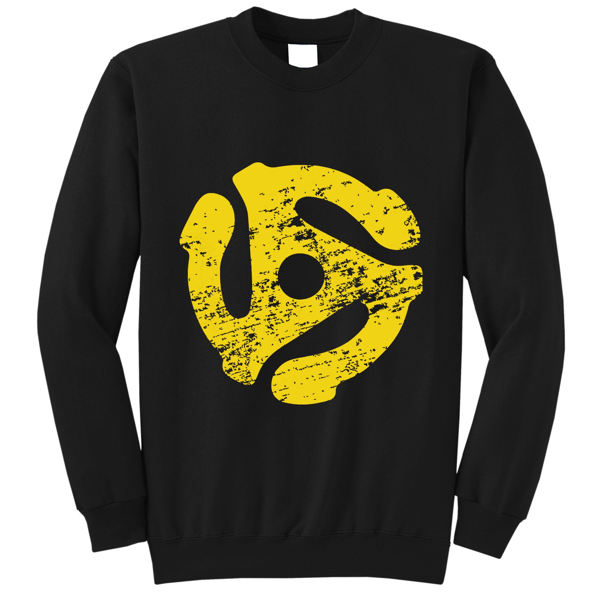 Vinyl Record 45 Rpm Spindle Adapter T Tall Sweatshirt